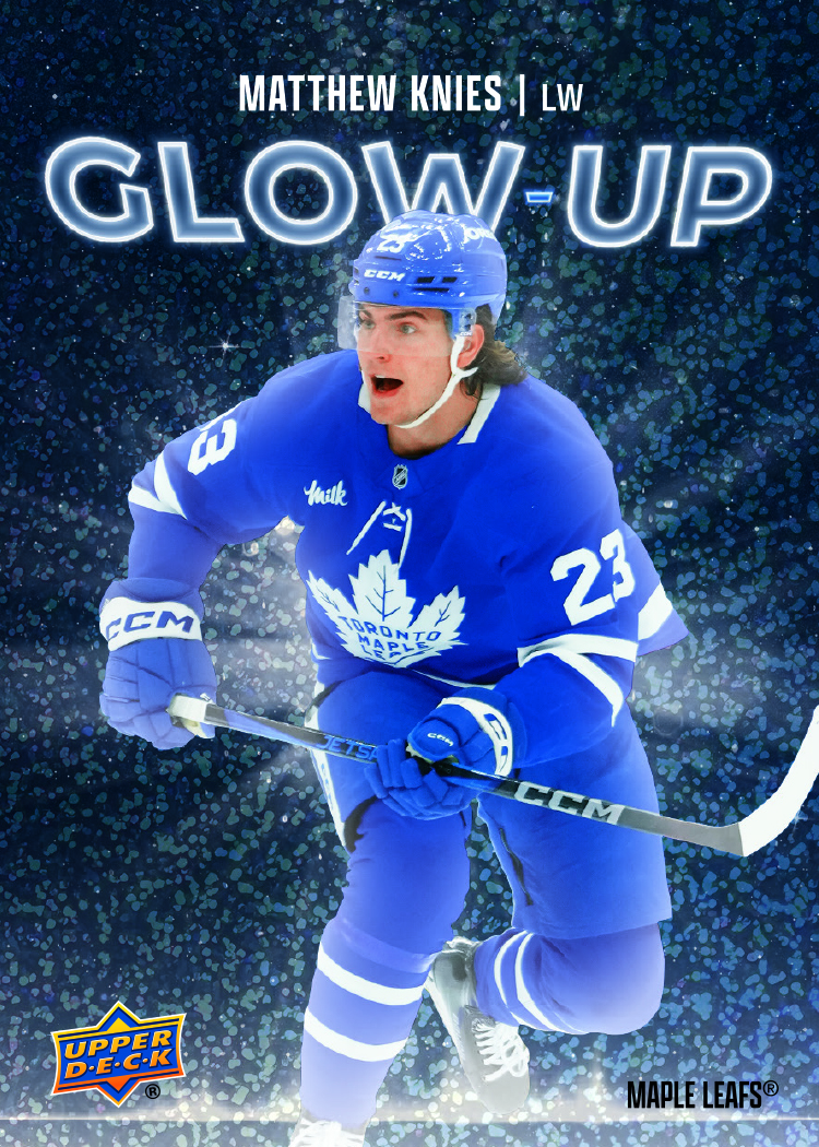 Glow-up featuring Matthew Knies in 2025-26 Upper Deck Series 2