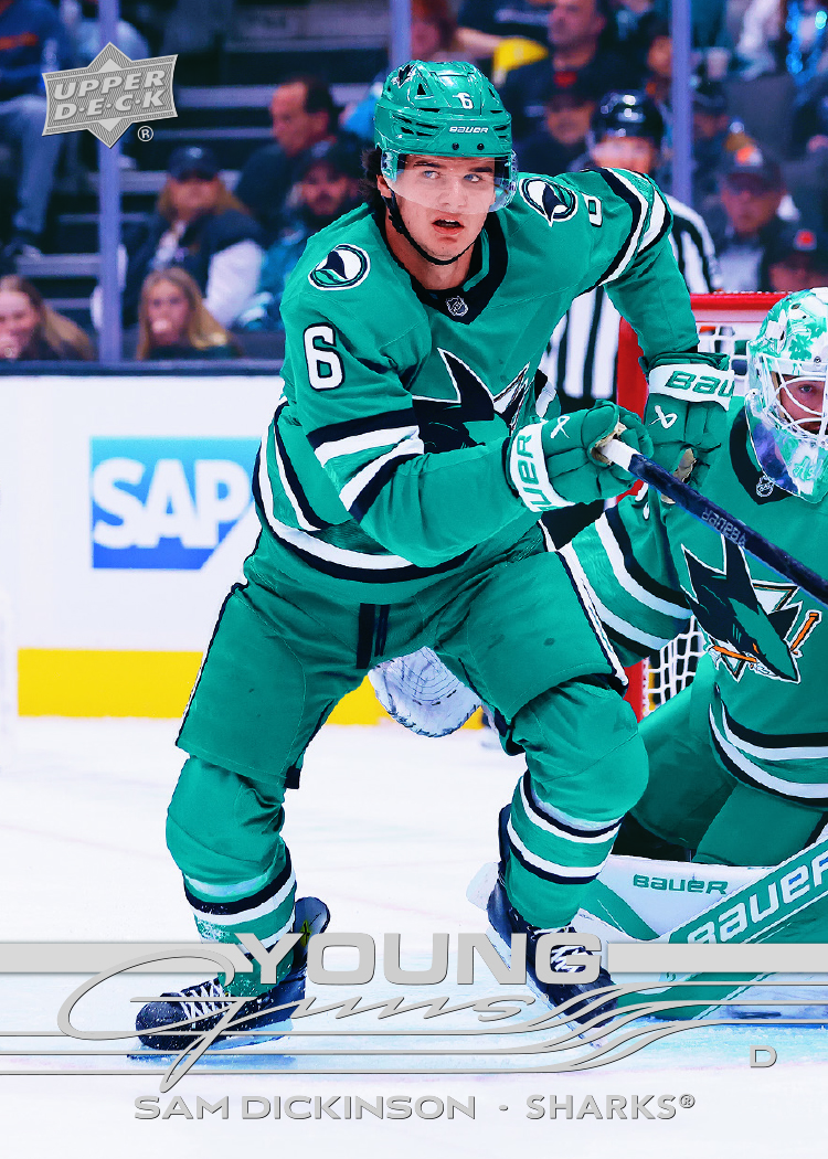 Base Set Young Guns featuring Sam Dickinson in 2025-26 Upper Deck Series 2