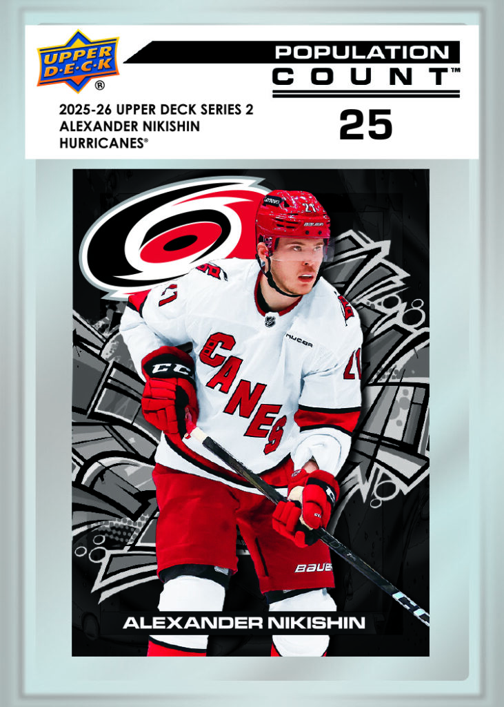 Population Count 25 featuring Alexander Nikishin in 2025-26 Upper Deck Series 2