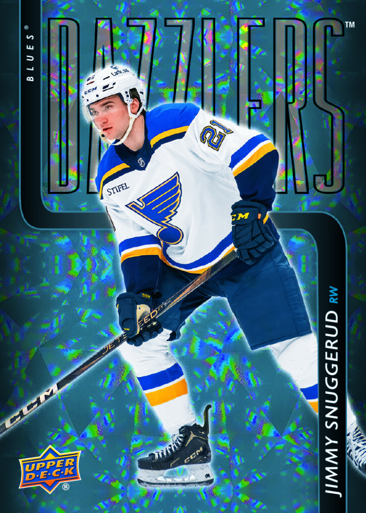 Dazzlers Blue featuring Jimmy Snuggerud in 2025-26 Upper Deck Series 2