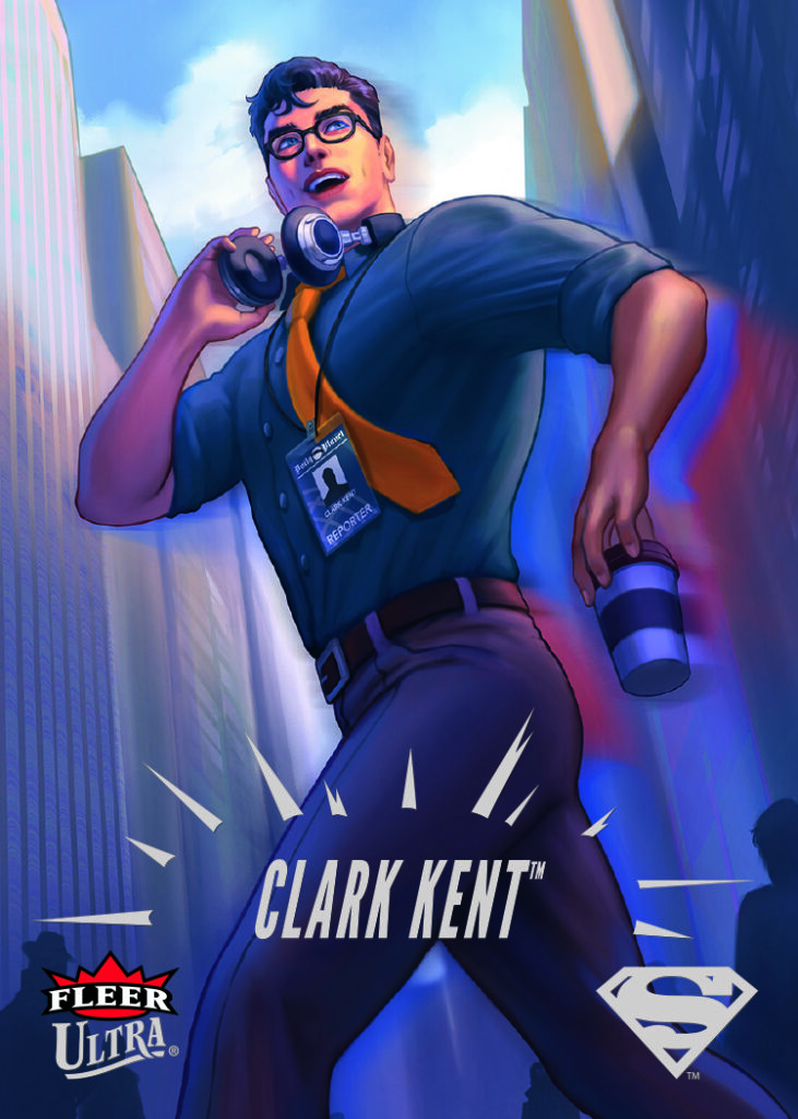Base Set Card featuring Clark Kent in Fleer Ultra Superman
