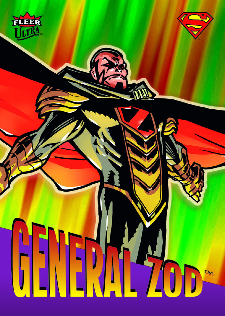 '95 Retro Card featuring General Zod in Fleer Ultra Superman