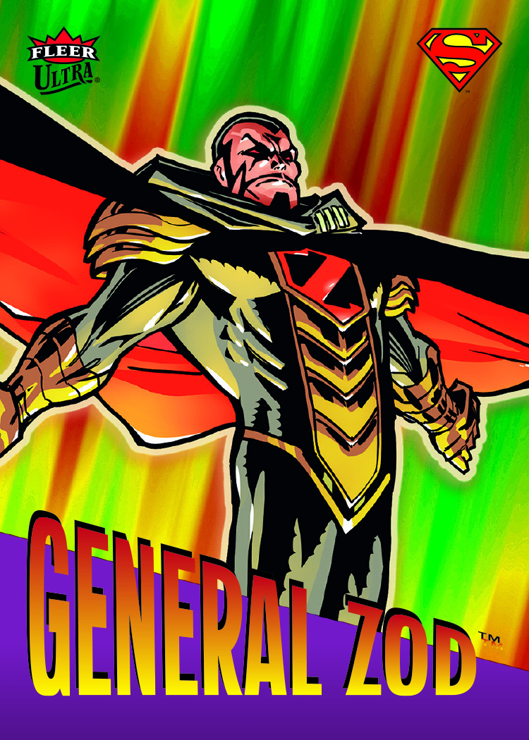 '95 Retro Card featuring General Zod in Fleer Ultra Superman