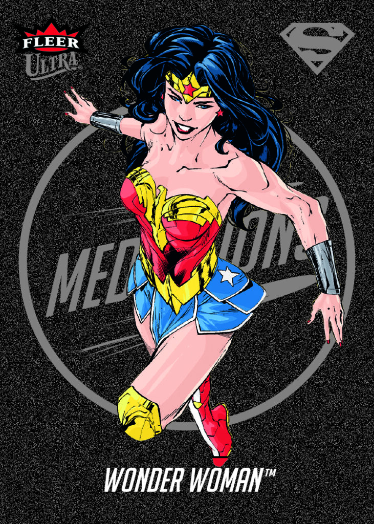 Black Medallions Card featuring Wonder Woman in Fleer Ultra Superman