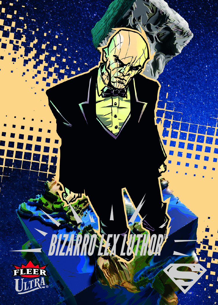 Bizzaro Variant Card featuring Lex Luthor in Fleer Ultra Superman