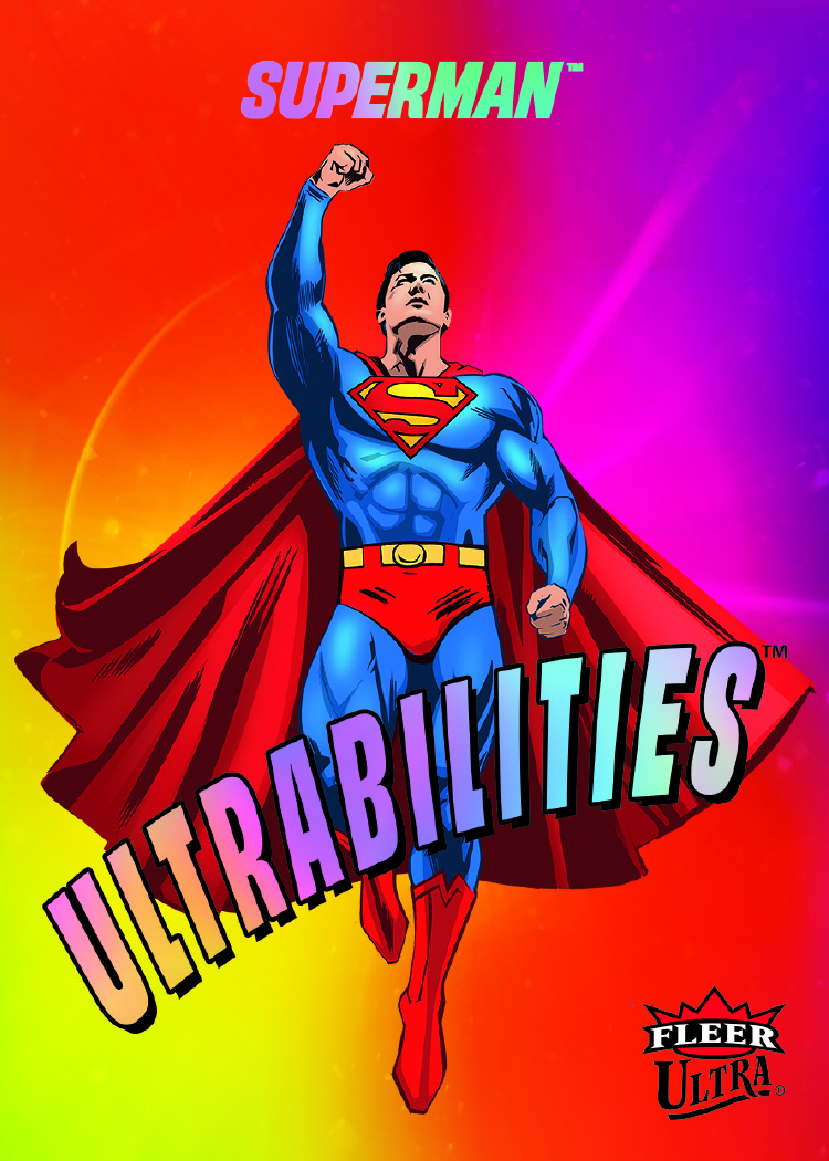 Ultrabilities Card featuring Superman in Fleer Ultra Superman