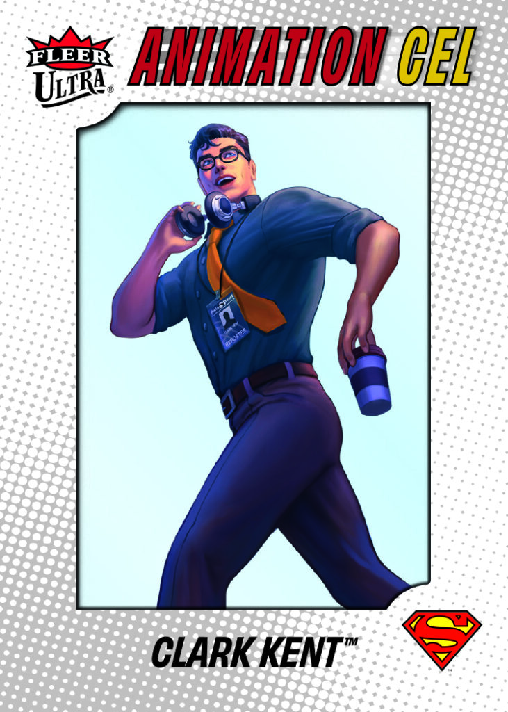 Animation Cel Card featuring Clark Kent in Fleer Ultra Superman