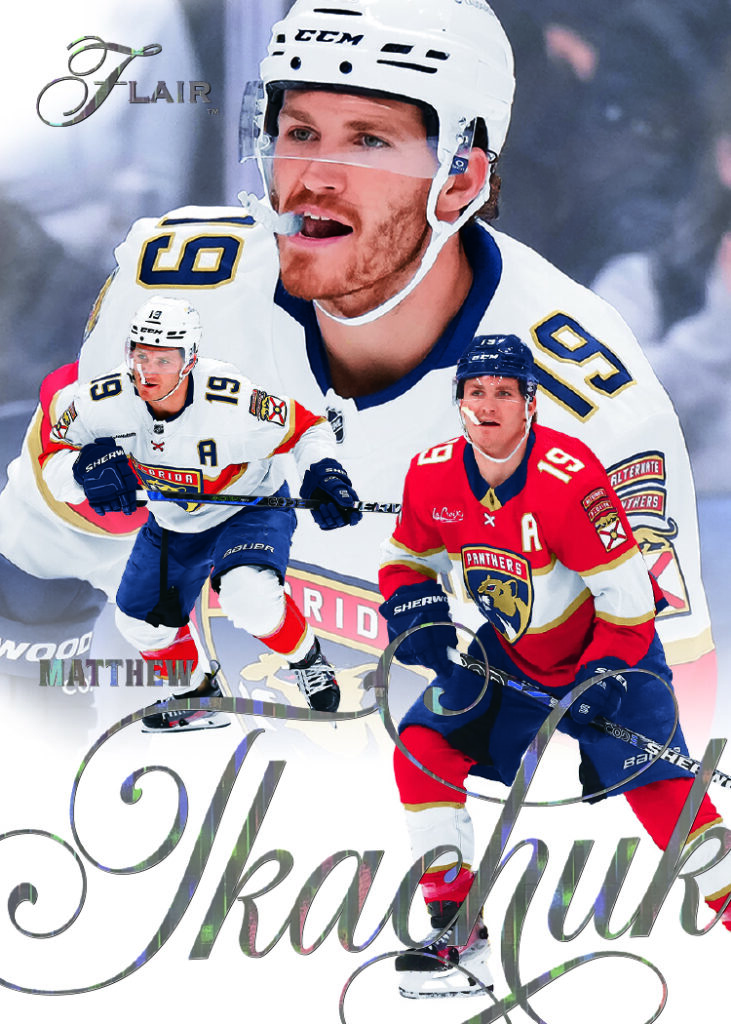 Spectrum Variant Card featuring Matthew Tkachuk in 2025-26 Flair Hockey