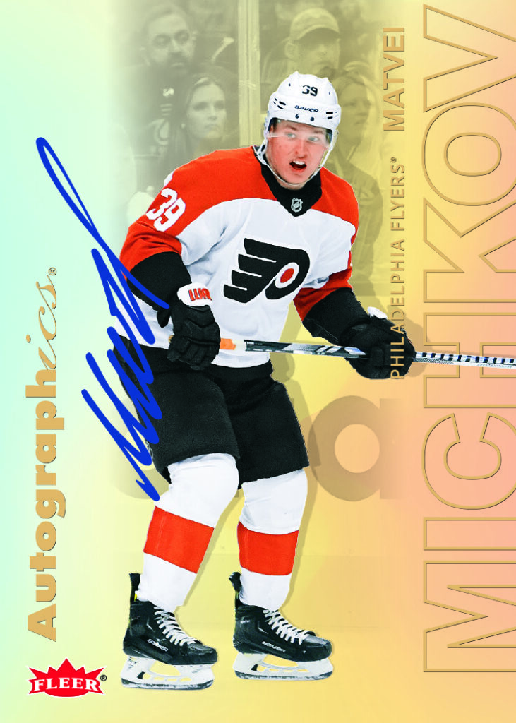 Autographics Card featuring Matvei Michkov in 2025-26 Flair Hockey