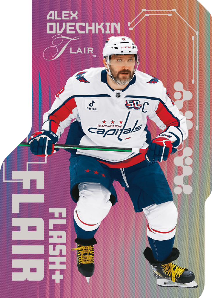 Flash and Flair (Flair) Card featuring Alex Ovechkin in 2025-26 Flair Hockey