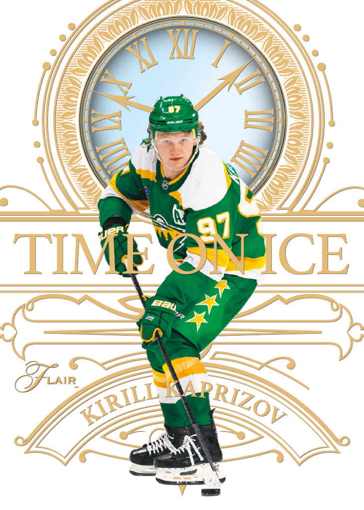 Time on Ice Card featuring Kirill Kaprizov in 2025-26 Flair Hockey
