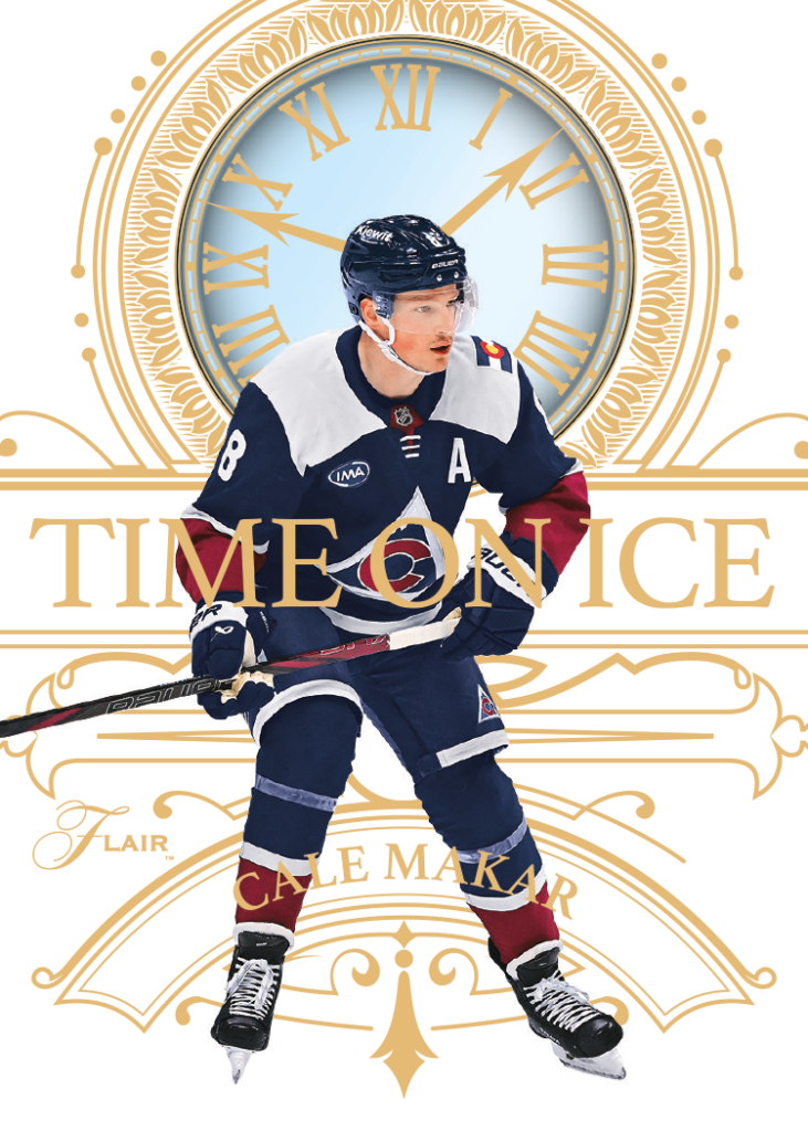 Time on Ice Card featuring Cale Makar in 2025-26 Flair Hockey