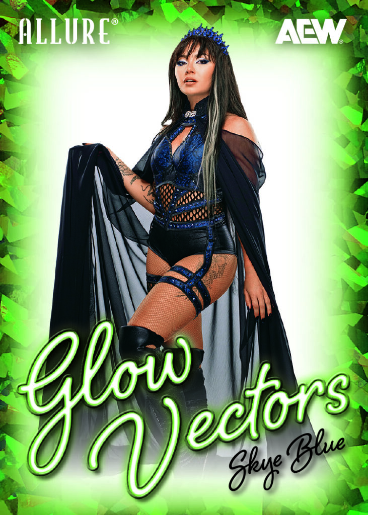 Glow Vectors Green Card featuring Skye Blue in 2026 AEW Allure