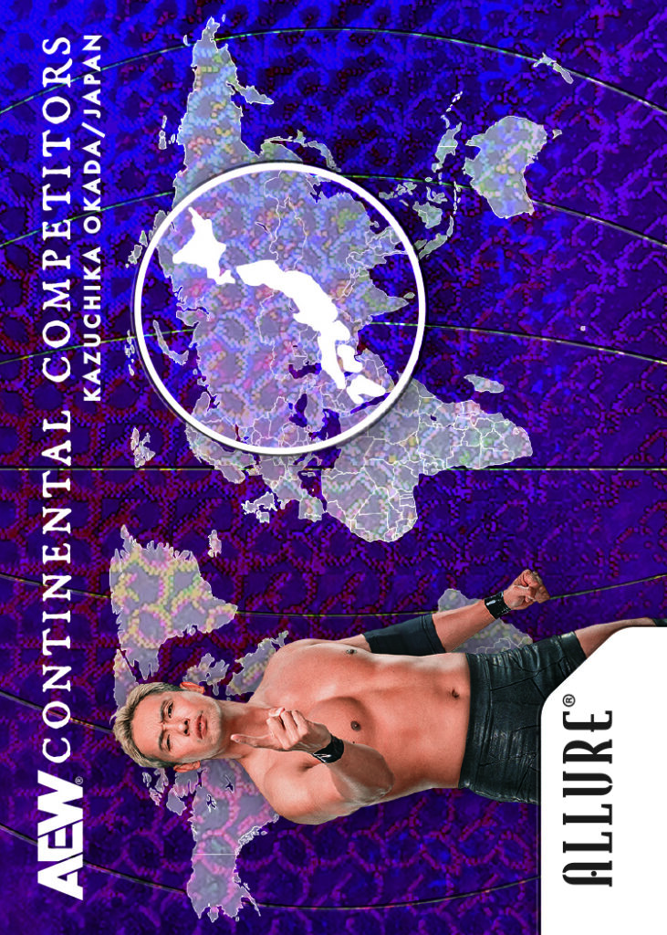 Continental Competitors Purple Diamond Card featuring Kazuchika Okada in 2026 AEW Allure