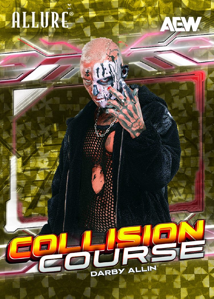 Collision Course Golden Treasures Card featuring Darby Allin in 2026 AEW Allure