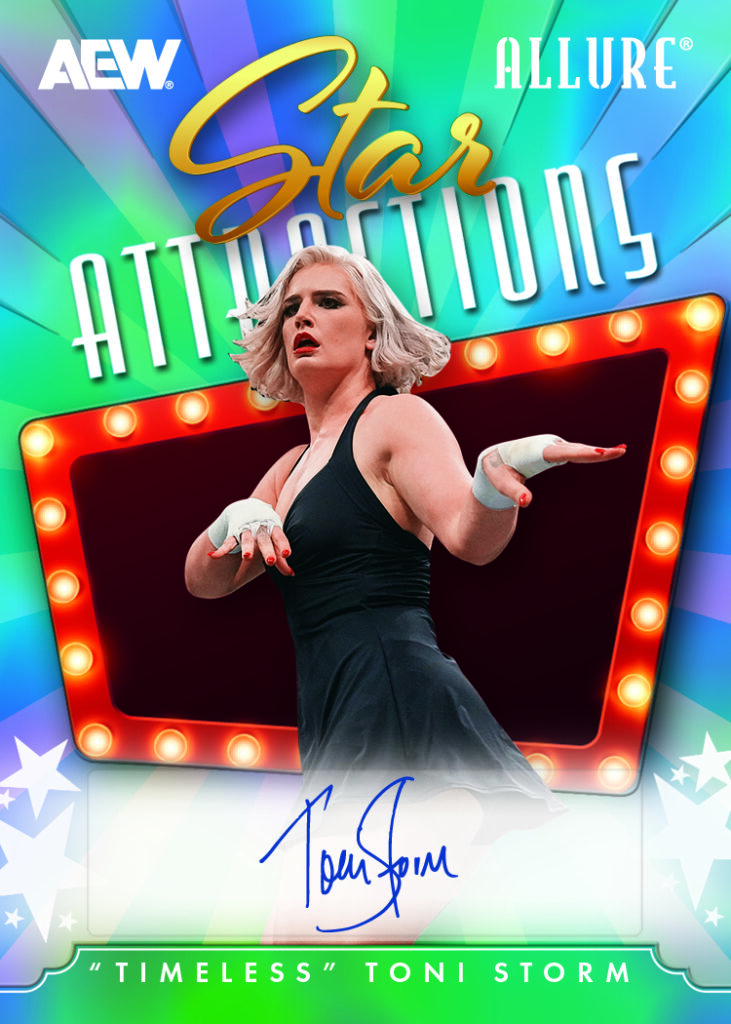 Star Attractions Autograph Card featuring Toni Storm in 2026 AEW Allure