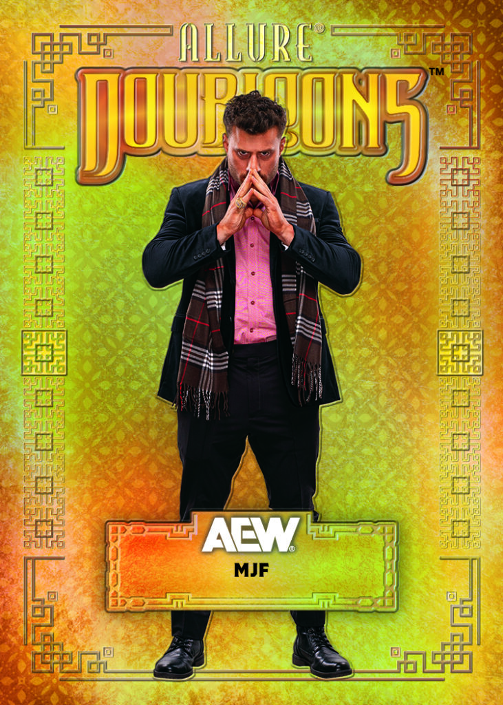 Doubloons Card featuring MJF in AEW Allure