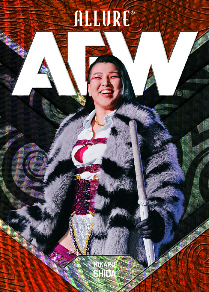 Base Set Orange Slice Card featuring Hikaru Shida in 2026 AEW Allure