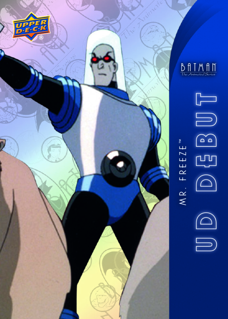 UD Debut Holofoil Blue Card featuring Mr. Freeze in Batman: The Animated Series