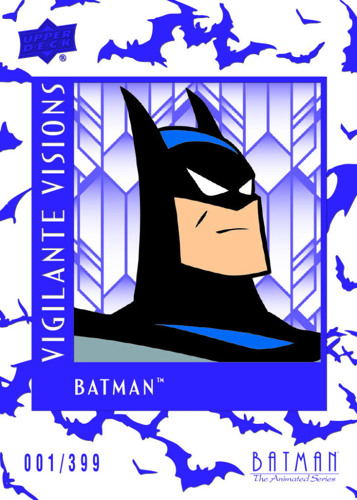 Vigilante Visions Purple Card featuring Batman in Batman: The Animated Series