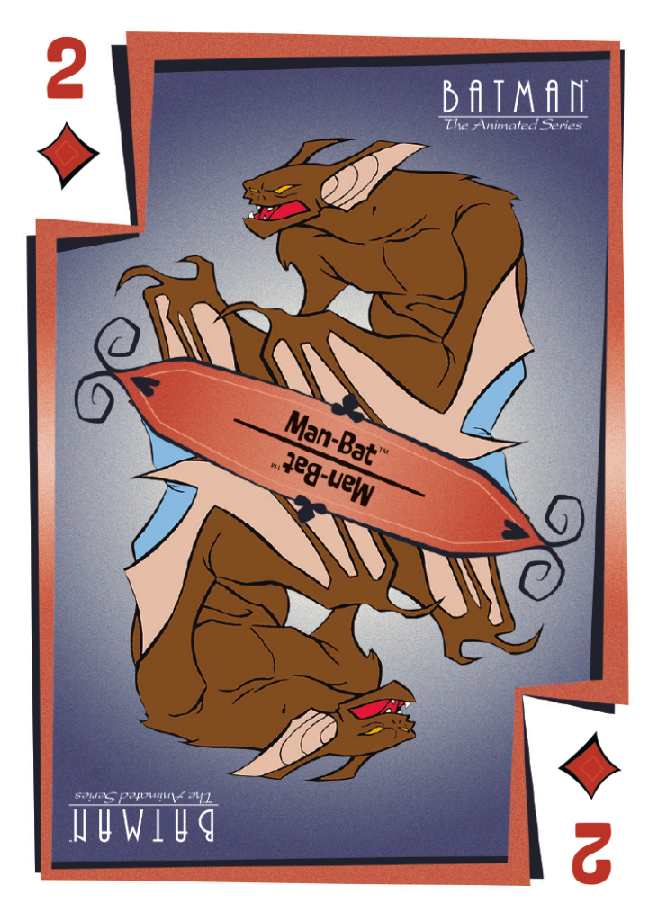 Joker's Wild Playing Card featuring Man-Bat in Batman: The Animated Series
