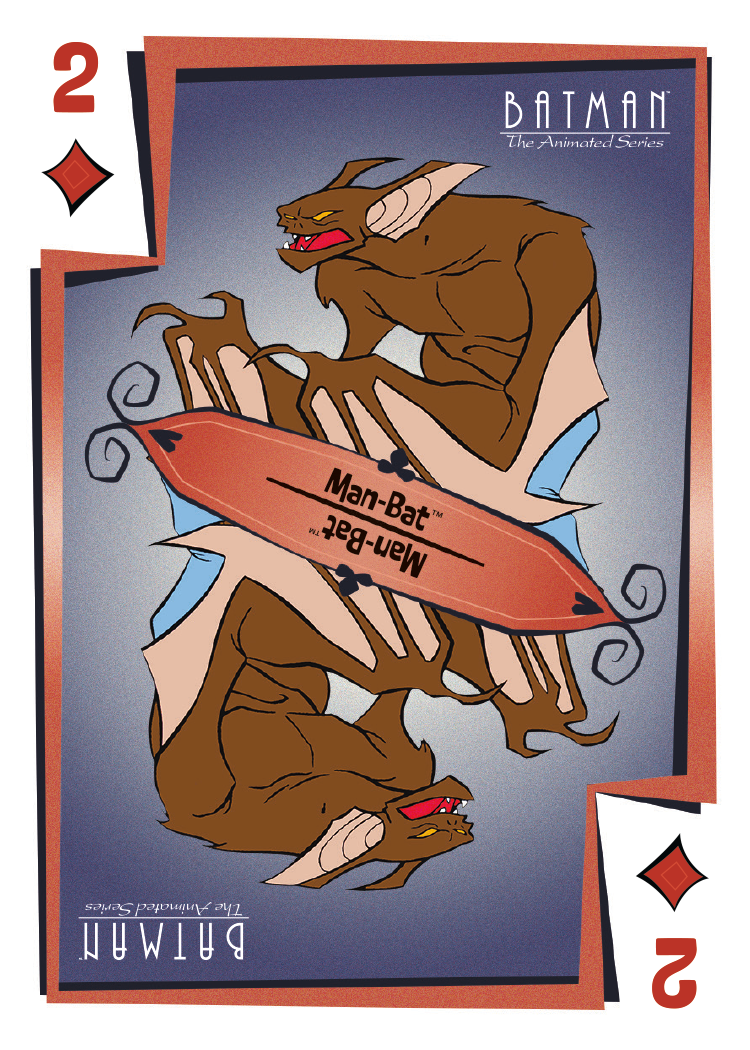 Joker's Wild Playing Card featuring Man-Bat in Batman: The Animated Series