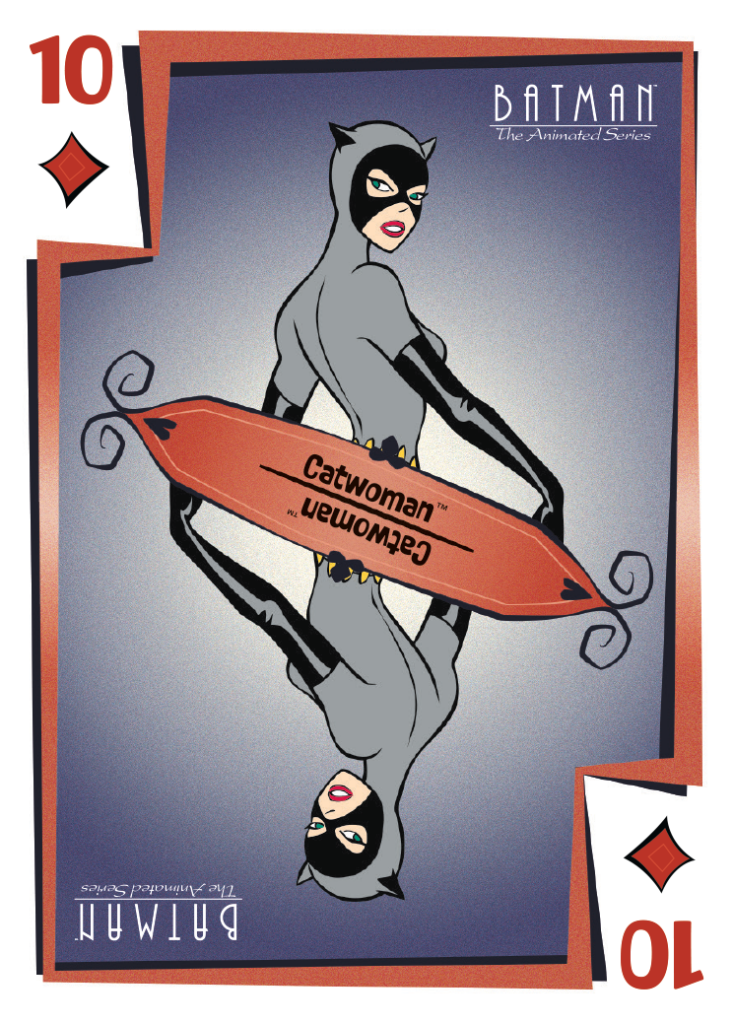 Joker's Wild Playing Card featuring Catwoman in Batman: The Animated Series