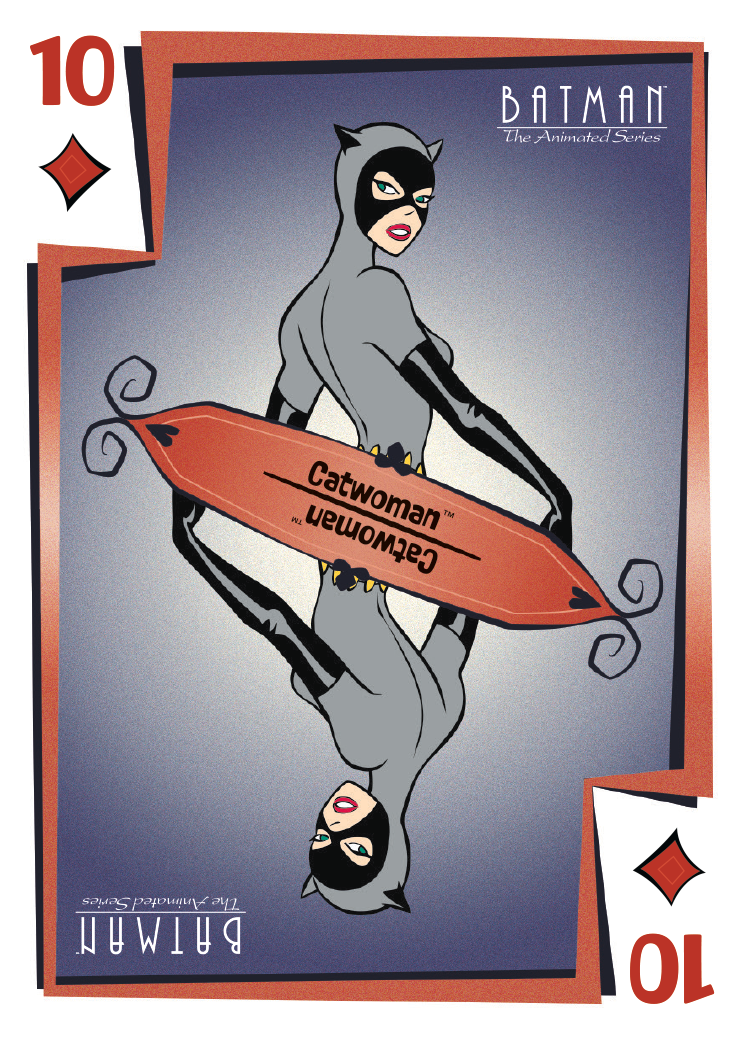 Joker's Wild Playing Card featuring Catwoman in Batman: The Animated Series