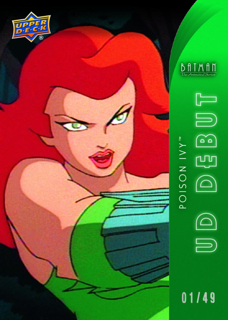 UD Debut Green Card featuring Poison Ivy in Batman: The Animated Series
