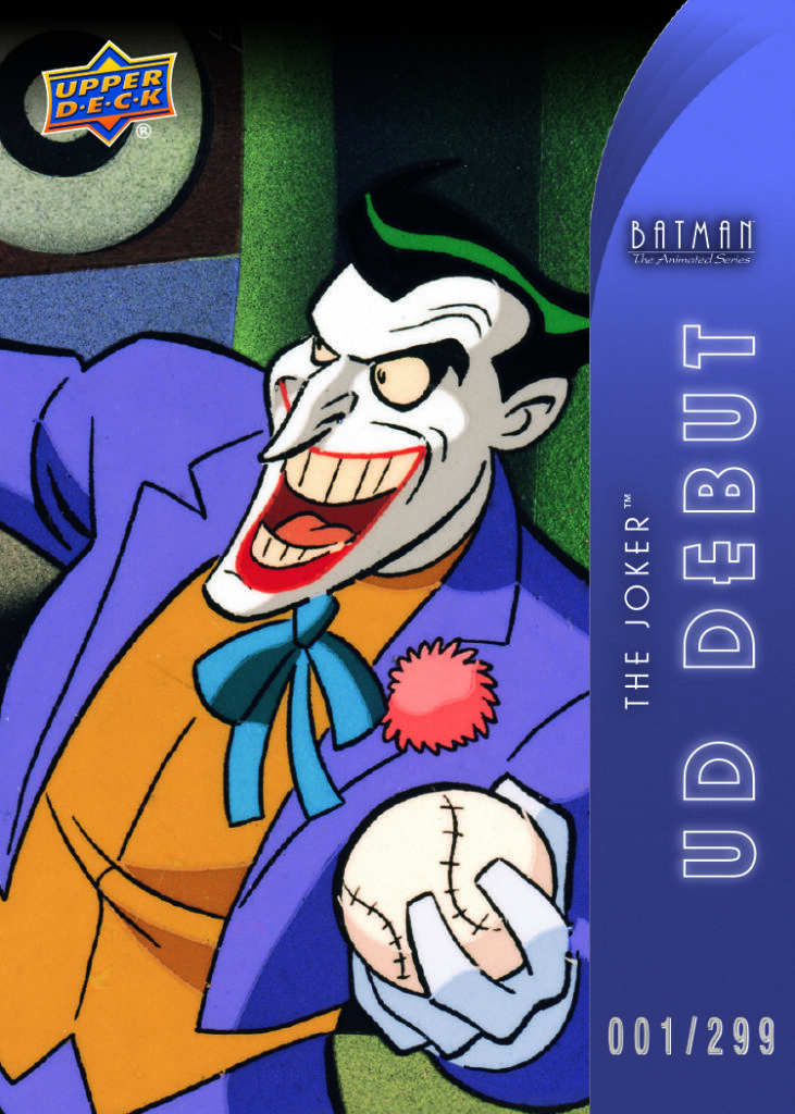 UD Debut Purple Card featuring The Joker in Batman: The Animated Series