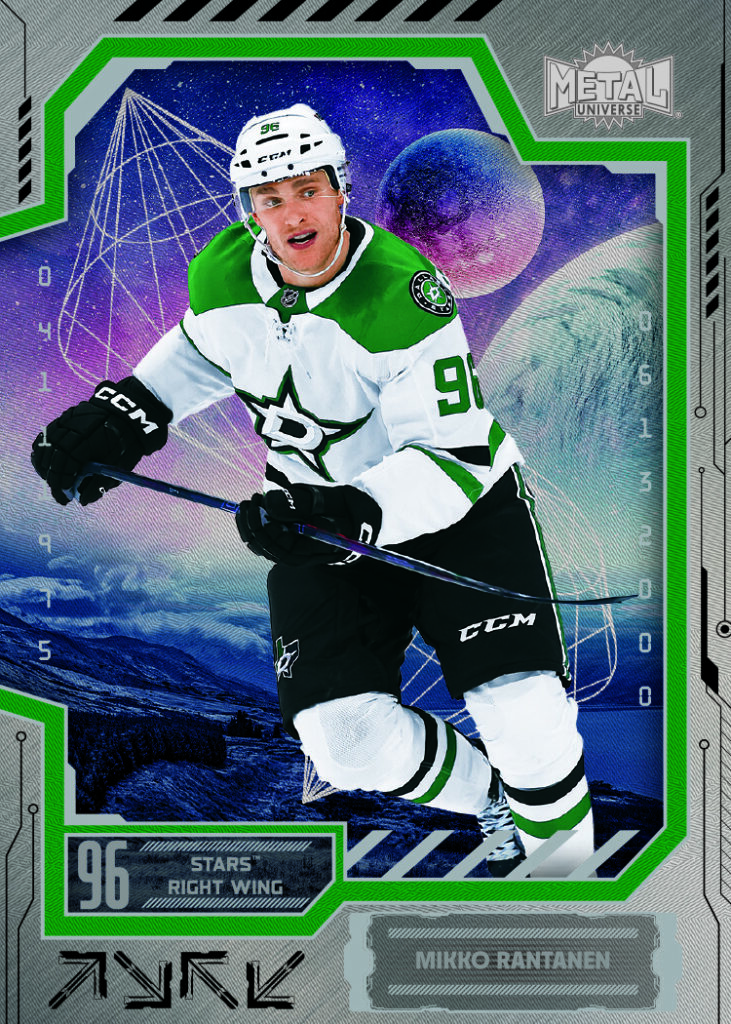 Base Set Card featuring Mikko Rantanen in 2025-26 Skybox Metal Universe Hockey