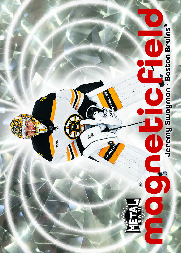 Magnetic Field Card featuring Jeremy Swayman in 2025-26 Skybox Metal Universe Hockey