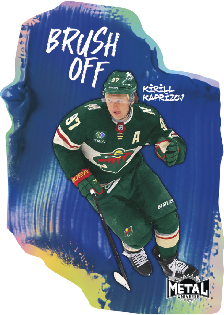 Brush Off Card featuring Kirill Kaprizov in 2025-26 Skybox Metal Universe Hockey