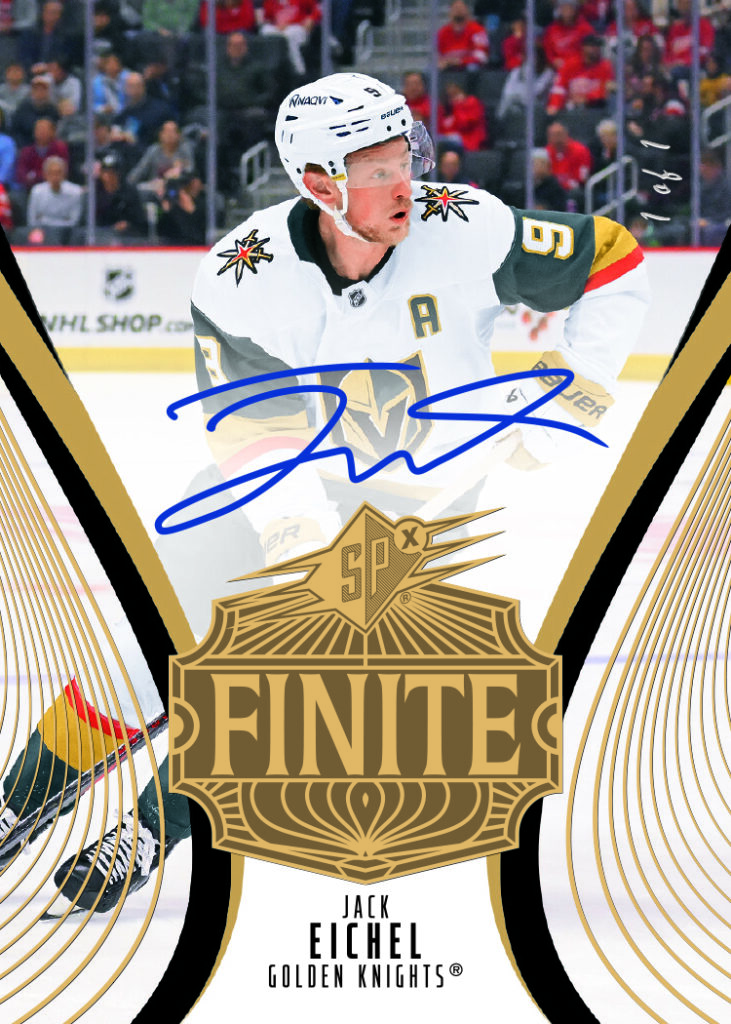 Finite Spectrum Autograph Card featuring Jack Eichel in 2025-26 SPx Hockey