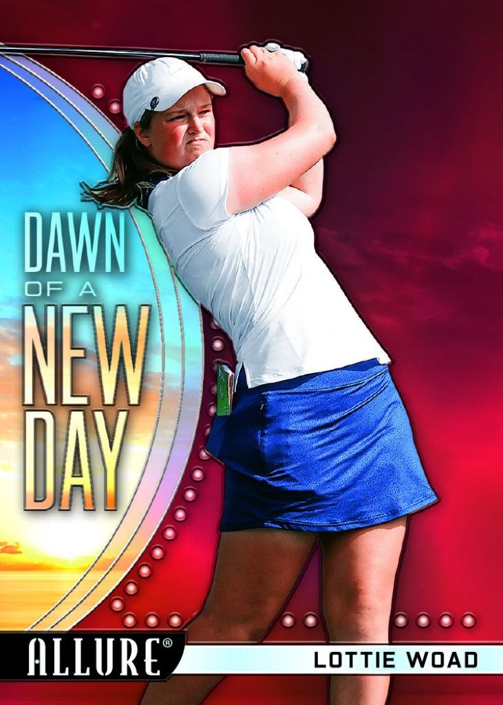 Dawn of a New Day Card featuring Lottie Woad in 2026 Allure Golf