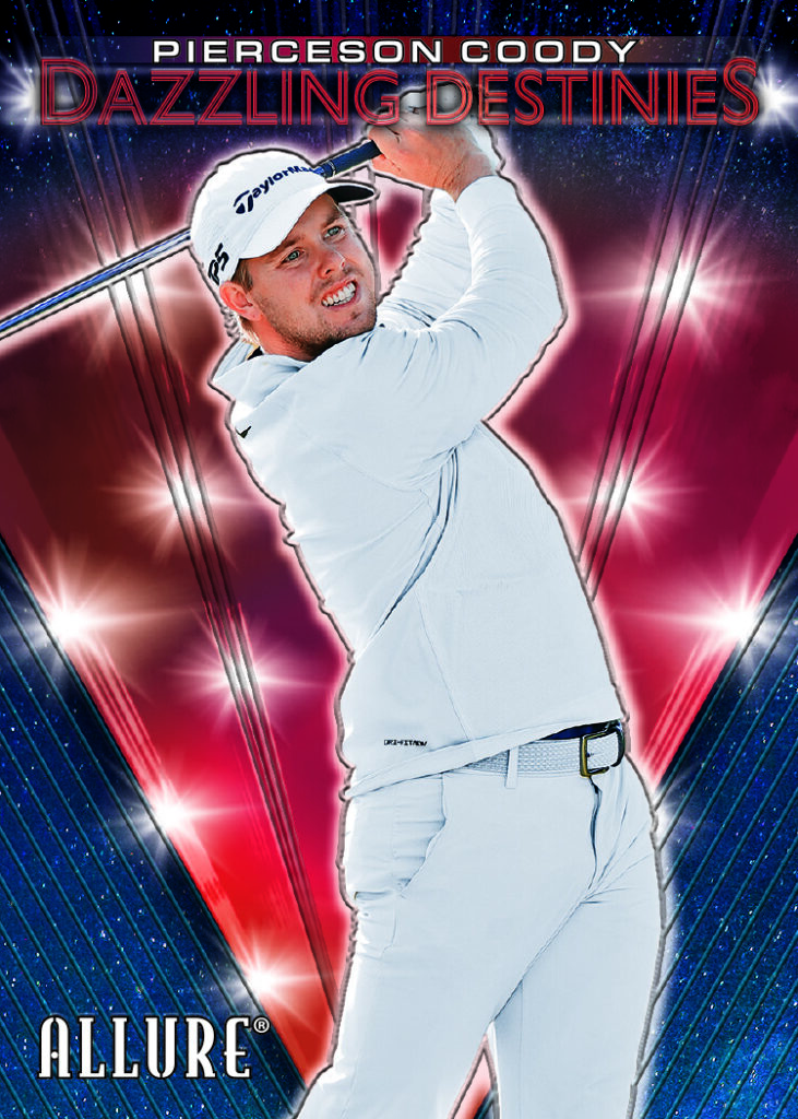 Dazzling Destinies Card featuring Pierceson Coody in 2026 Allure Golf
