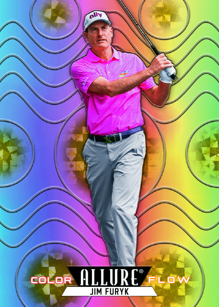 Color Flow Gold Treasures Card featuring Jim Furyk in 2026 Allure Golf