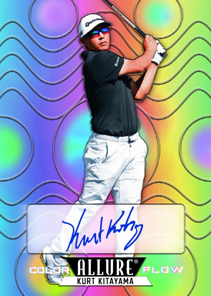 Color Flow Rainbow Autograph Card featuring Kurt Kitayama in 2026 Allure Golf