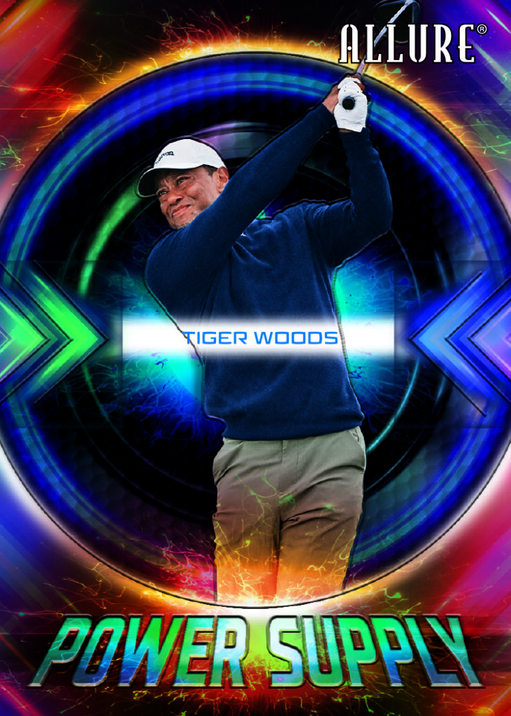 Power Supply Card featuring Tiger Woods in 2026 Allure Golf