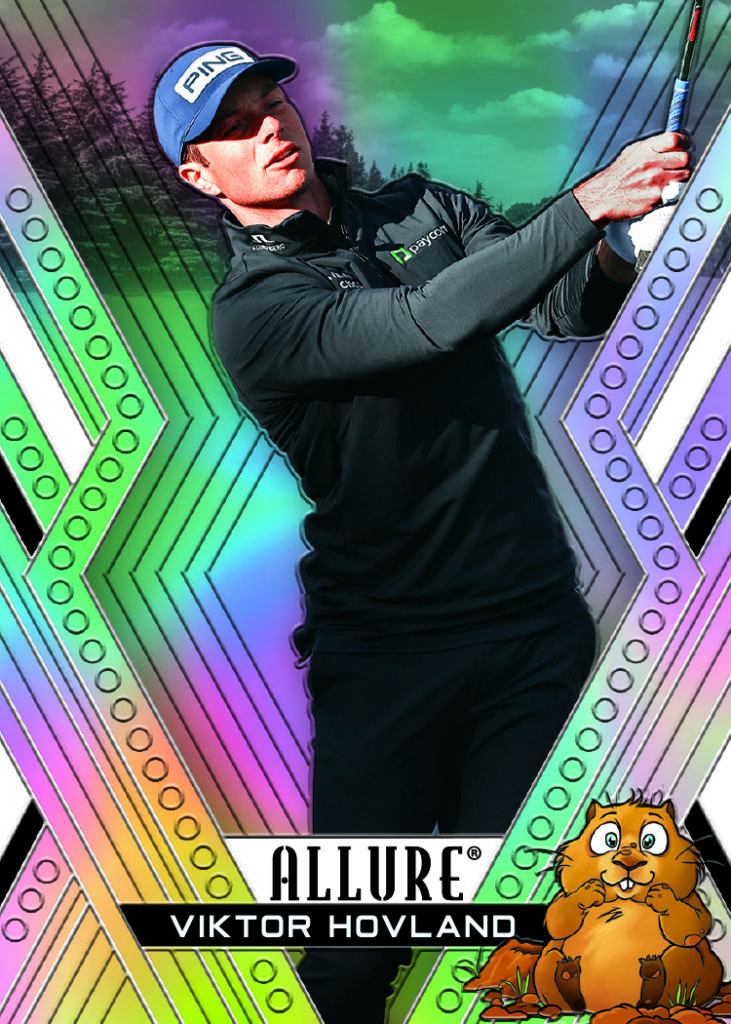 Base Set Little Brown Furry Rodent Variation Card featuring Viktor Hovland in 2026 Allure Golf