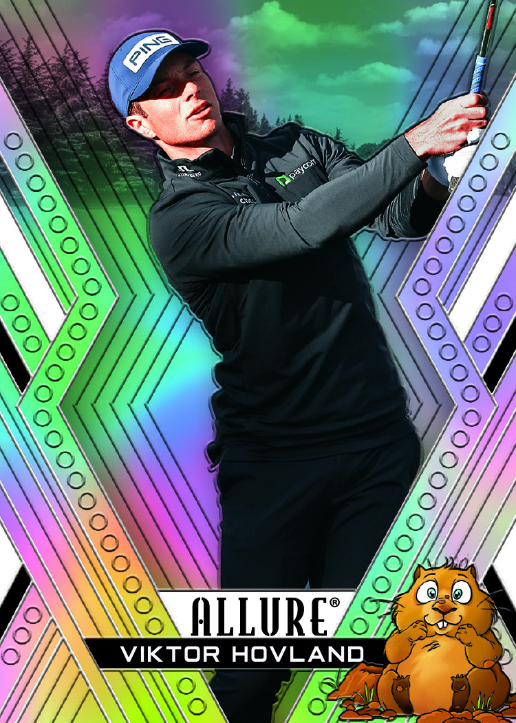 Base Set Little Brown Furry Rodent Variation Card featuring Viktor Hovland in 2026 Allure Golf