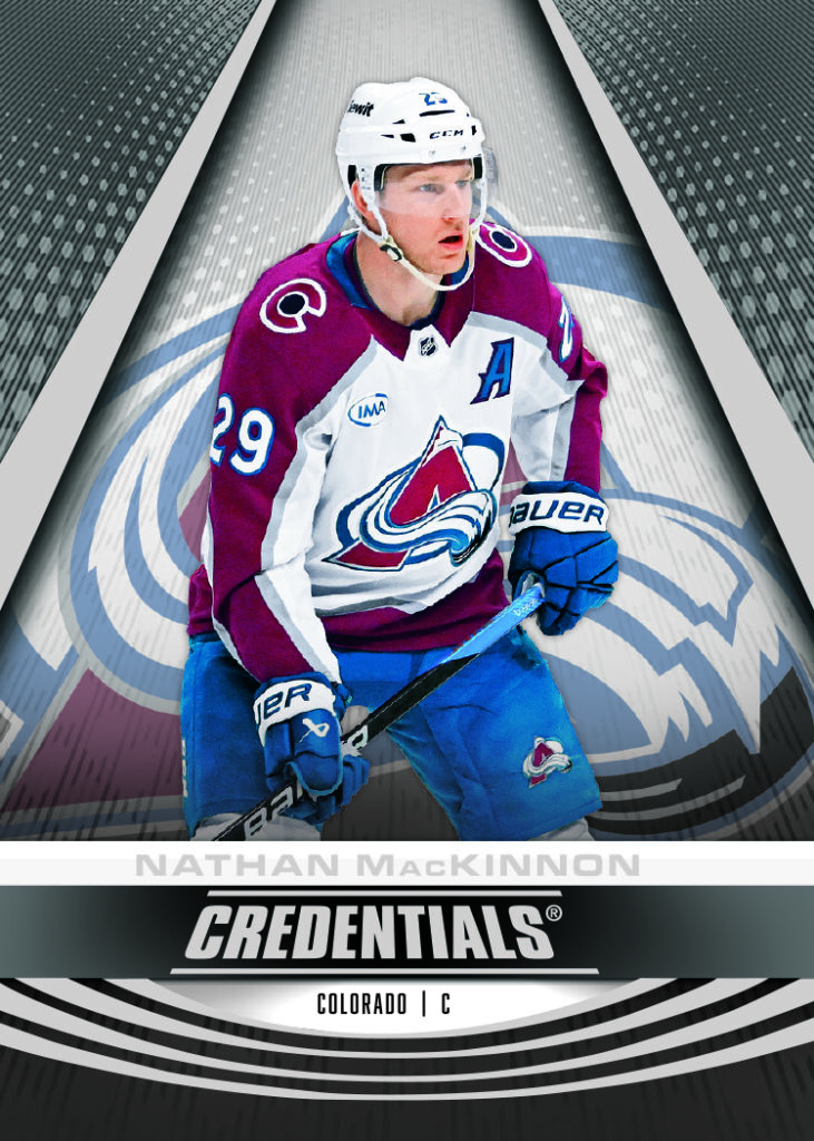 Base Set Card featuring Nathan MacKinnon in 2025-26 Credentials Hockey