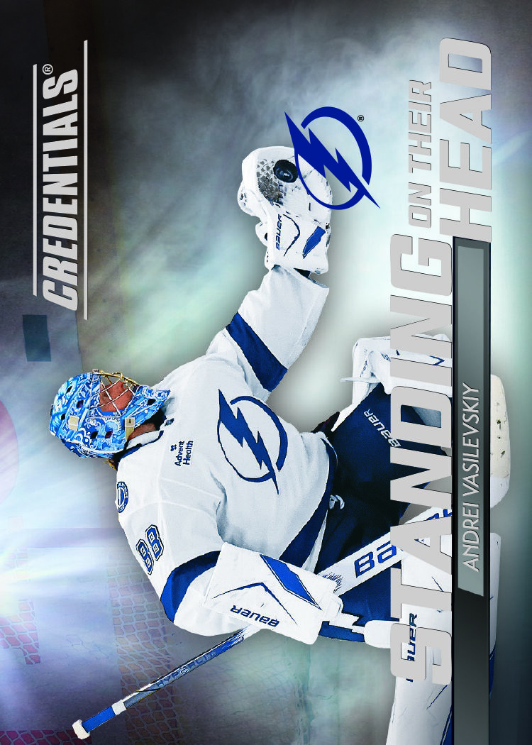 Standing on Their Head Card featuring Andrei Vasilevskiy in 2025-26 Credentials Hockey