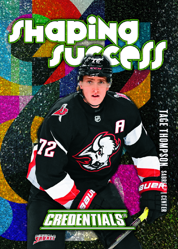 Shaping Success Card featuring Tage Thompson in 2025-26 Credentials Hockey