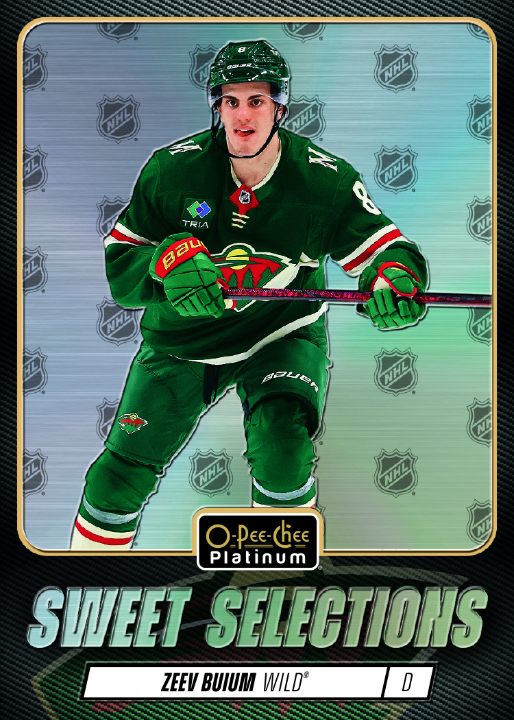 Sweet Selections Card featuring Zeev Buium in 2025-26 O-Pee-Chee Platinum