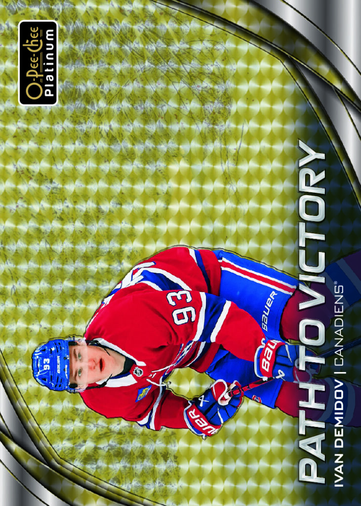 Path to Victory Golden Treasures Card featuring Ivan Demidov in 2025-26 O-Pee-Chee Platinum