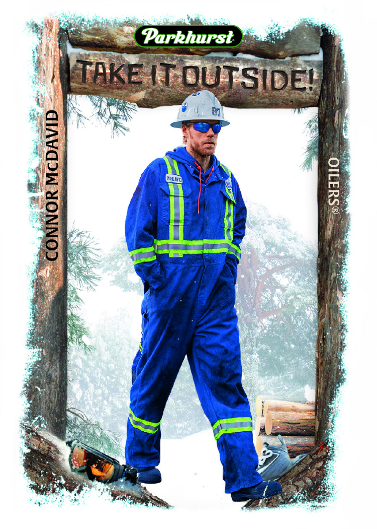 Take it Outside Card featuring Connor McDavid in 2025-26 Parkhurst Hockey