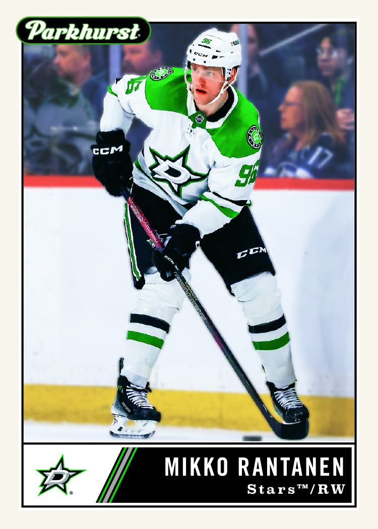 Gum Back Card featuring Mikko Rantanen in 2025-26 Parkhurst Hockey