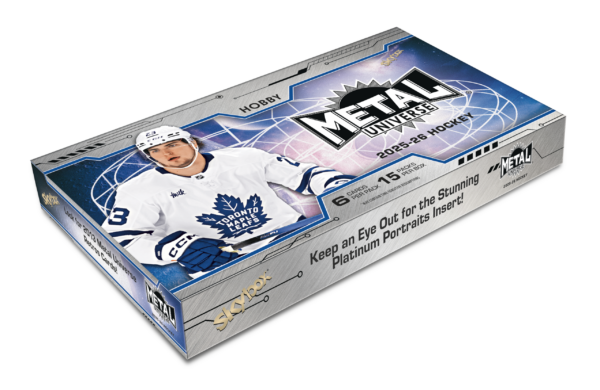 Hobby box of 2025-26 Skybox Metal Universe Hockey