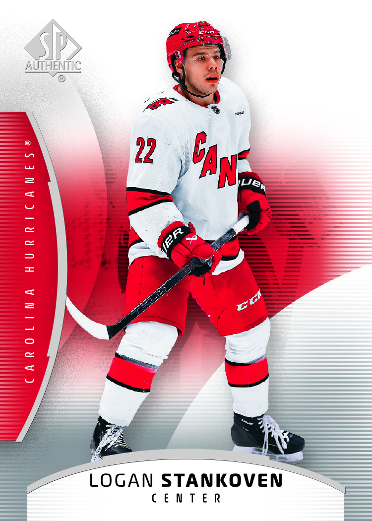 Base Card featuring Logan Stankoven in 2025-26 SP Authentic Hockey